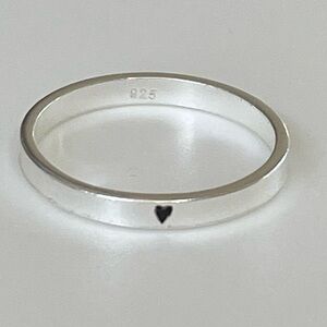 Sterling Silver Stacking Heart Ring